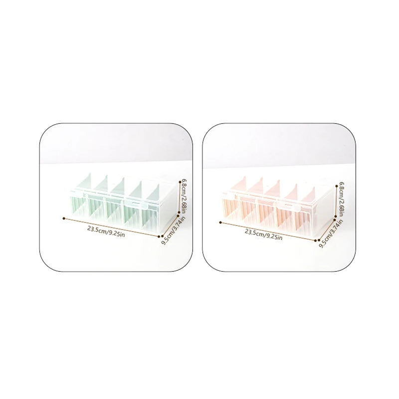 Clear Card Storage Box – Holds 550+ Cards & Adjustable Dividers Card Storage Organizer Nixie