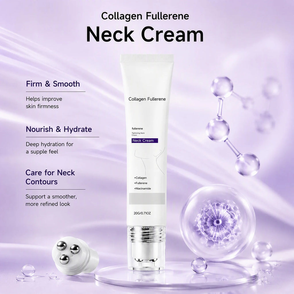 Roller-Ball Neck Cream – Collagen, Fullerene & Niacinamide Neck Cream Nixie