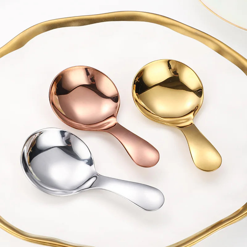 304 Stainless Steel Mini Spoon – Dessert, Tea & Ice Cream Scoop Mini Kitchen Spoon Nixie