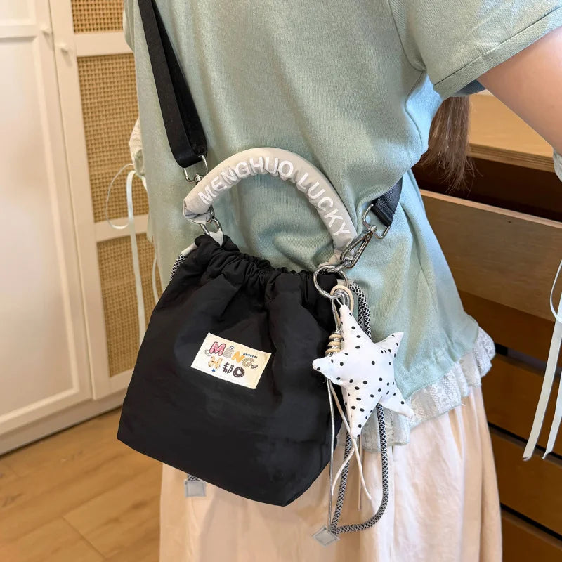 Women's Japanese Style Cute Bucket Crossbody Shoulder Bag Bucket Shoulder Bag Nixie