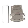 Stainless Steel Pot Lid & Spoon Holder Drain Rack Kitchen Kitchen Lid Rack Nixie silver