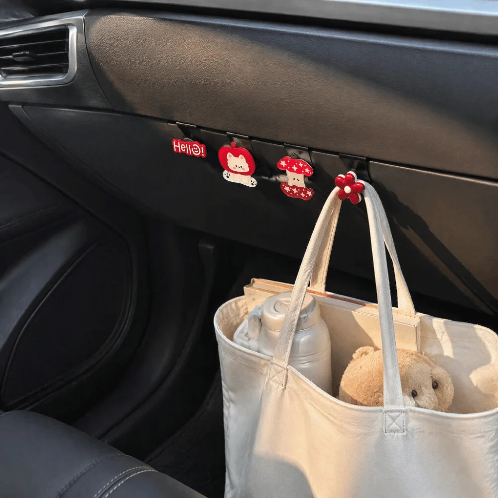 Cartoon Car Storage Hook – Universal Hidden Organizer Clip Car Organizer Hook Nixie