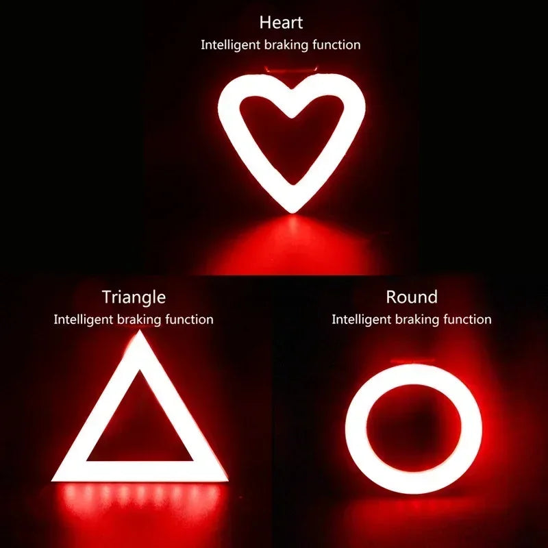 LED Bicycle Tail Light USB Rechargeable Waterproof Bike Rear Lamp Bicycle Tail Light Nixie
