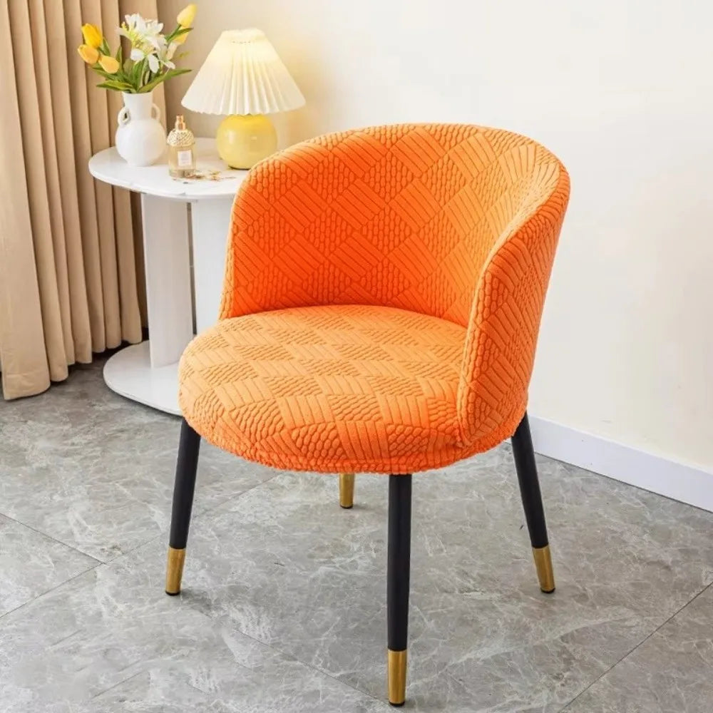 Nordic Elastic Curved Armchair Cover 3D Jacquard Chair Slipcover Chair Slipcover Nixie