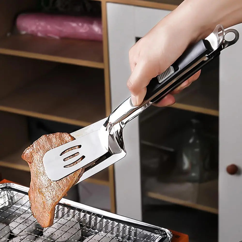 Stainless Steel Fish Spatula & Food Tongs – FEB.WIND Kitchen Cooking Tongs Nixie