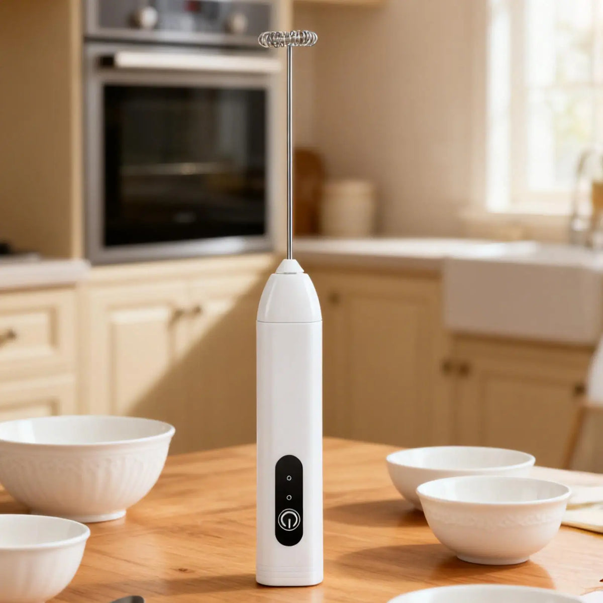 USB Rechargeable Handheld Electric Milk Frother Wand