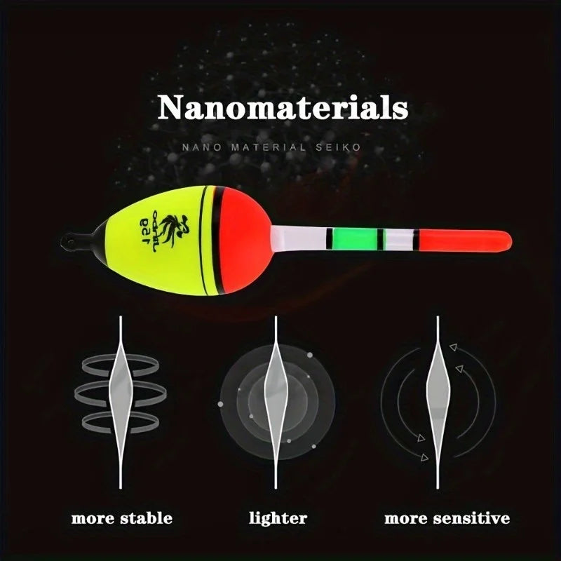 3PCS Luminous Night Fishing Float Set 10/15/20g – EVA Hard Tail Fishing Float Set Nixie