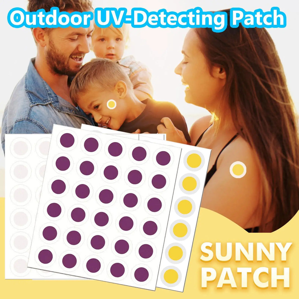 120PCS UV Detection Stickers – Color-Changing Sun Exposure Patches UV Detection Patches Nixie Default Title