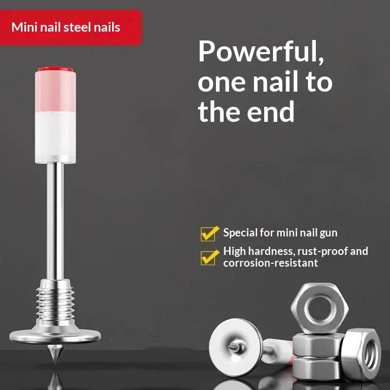 50pcs M8 Threaded Drive Nails with Hex Nuts – Galvanized Fasteners Threaded Drive Nails Nixie Default Title