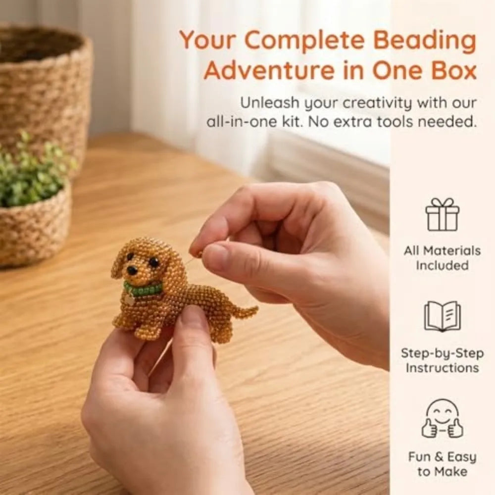 3D Bead Weaving Kit – DIY Character Series Craft Set