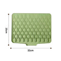Silicone Kitchen Drain Mat – Heat Resistant & Non-Slip Kitchen Drain Mat Nixie Green-25-32cm