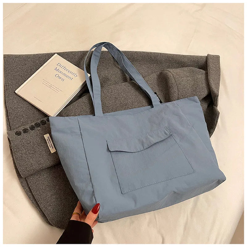 Large Waterproof Nylon Tote Bag – Women's Shoulder & Handbag