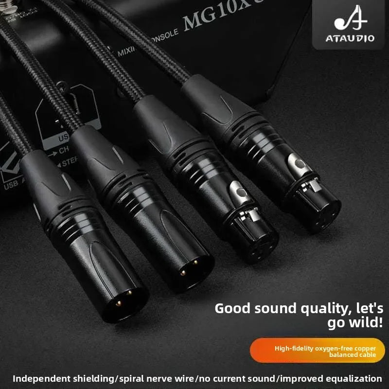 XLR Male to Female Audio Cable – Mic, Speaker & Studio XLR Audio Cable Nixie