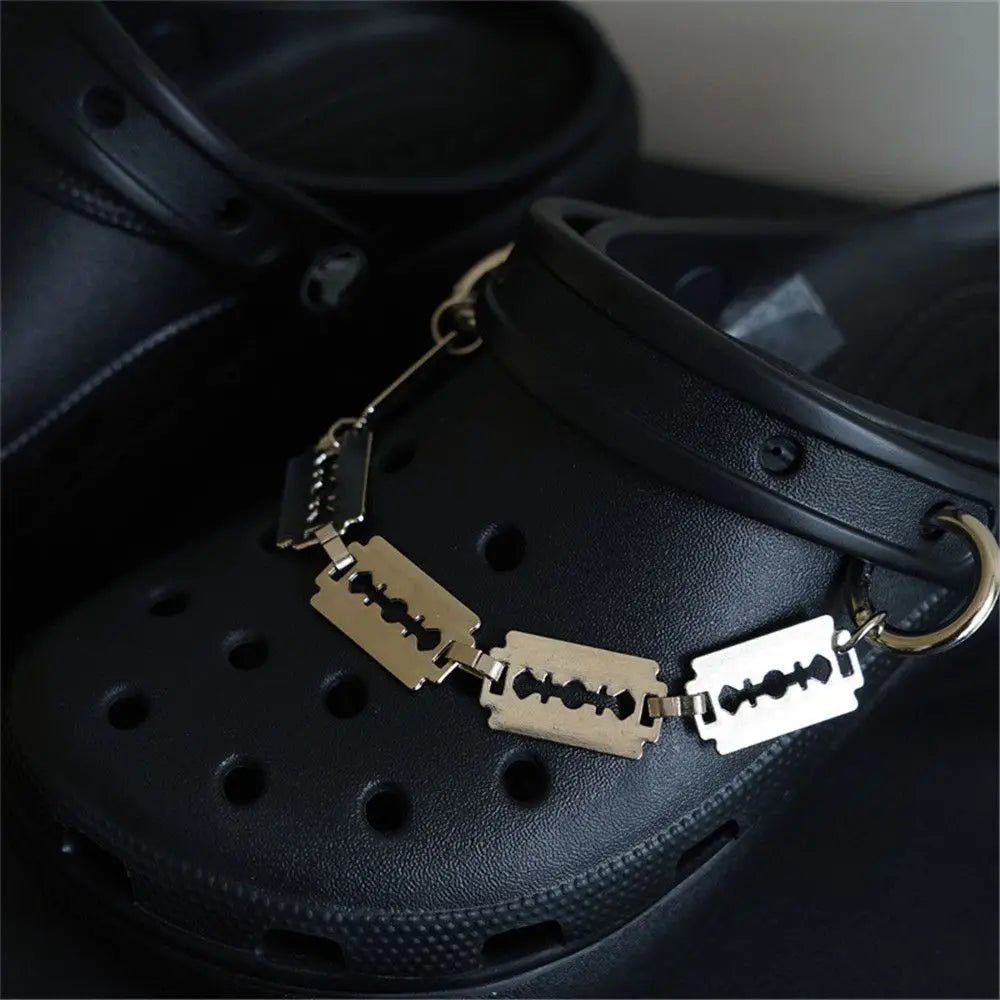 Hip Hop Punk Chain Shoe Charms for Crocs & Clog Shoes