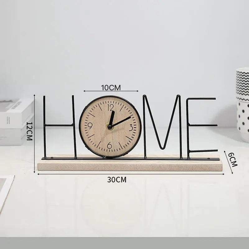 Nordic Wooden Table Clock – Minimalist Home Décor Piece Wooden Table Clock Nixie