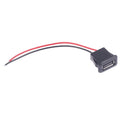 USB 2.0 Female Charging Port Connector with Cable Socket