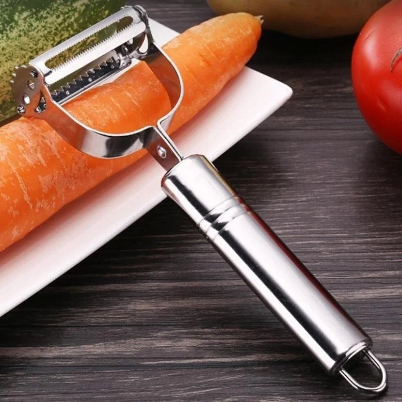 Stainless Steel Julienne Peeler & Grater – 2-in-1 Kitchen Tool Julienne Peeler Grater Nixie