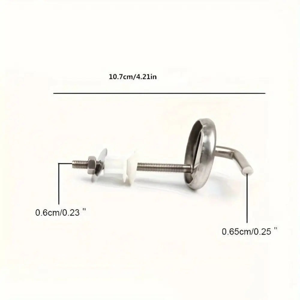 Stainless Steel Toilet Seat Hinge Kit – Universal Replacement Toilet Seat Hinge Nixie