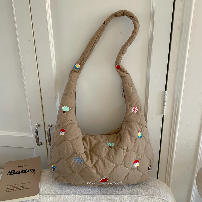 Nixie Large Quilted Shoulder & Crossbody Bag for Women Shoulder Crossbody Bag Nixie