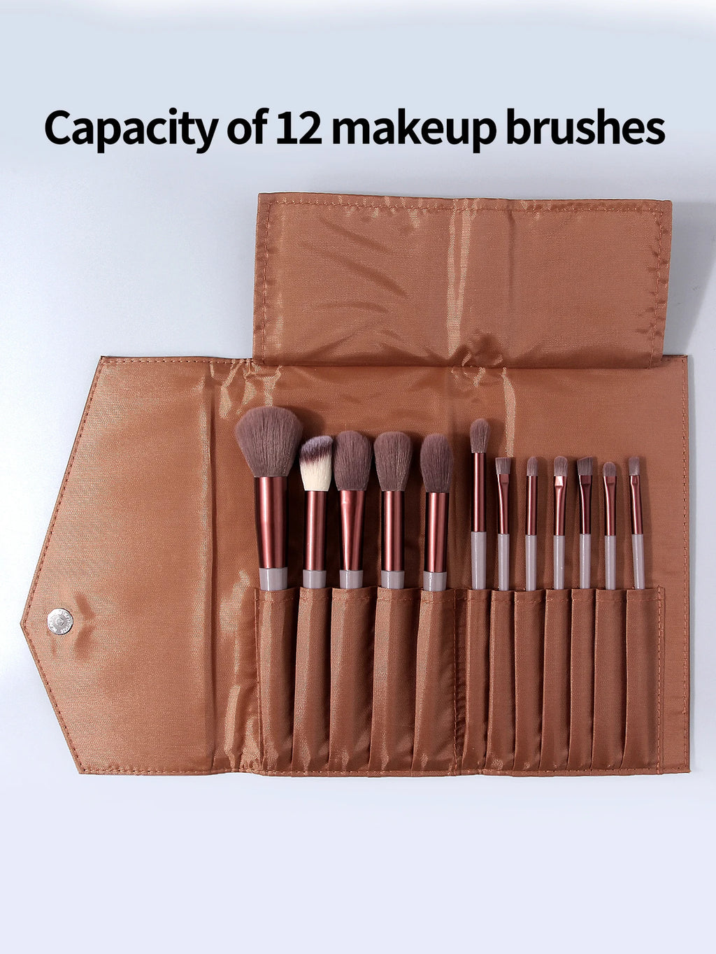 Luxury Envelope PU Makeup Brush Bag – Travel Magnetic Organizer Makeup Brush Bag Nixie
