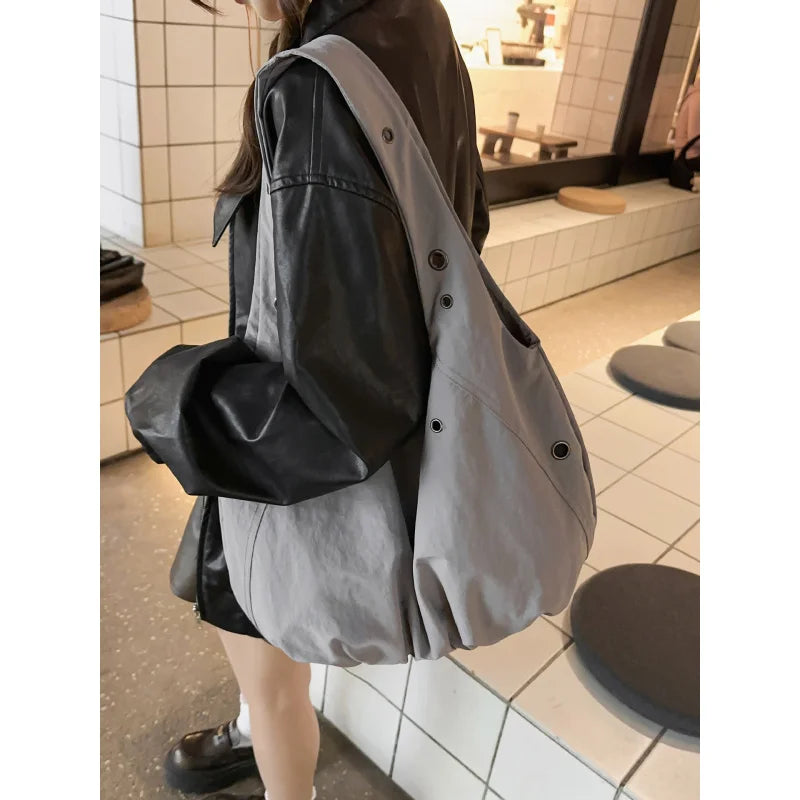 Large Capacity Canvas Nylon Women's Shoulder Tote Bag