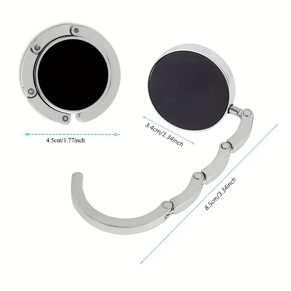 Folding Table Edge Hook Zinc Alloy Blue White Porcelain Bag Hanger Table Edge Hook Nixie