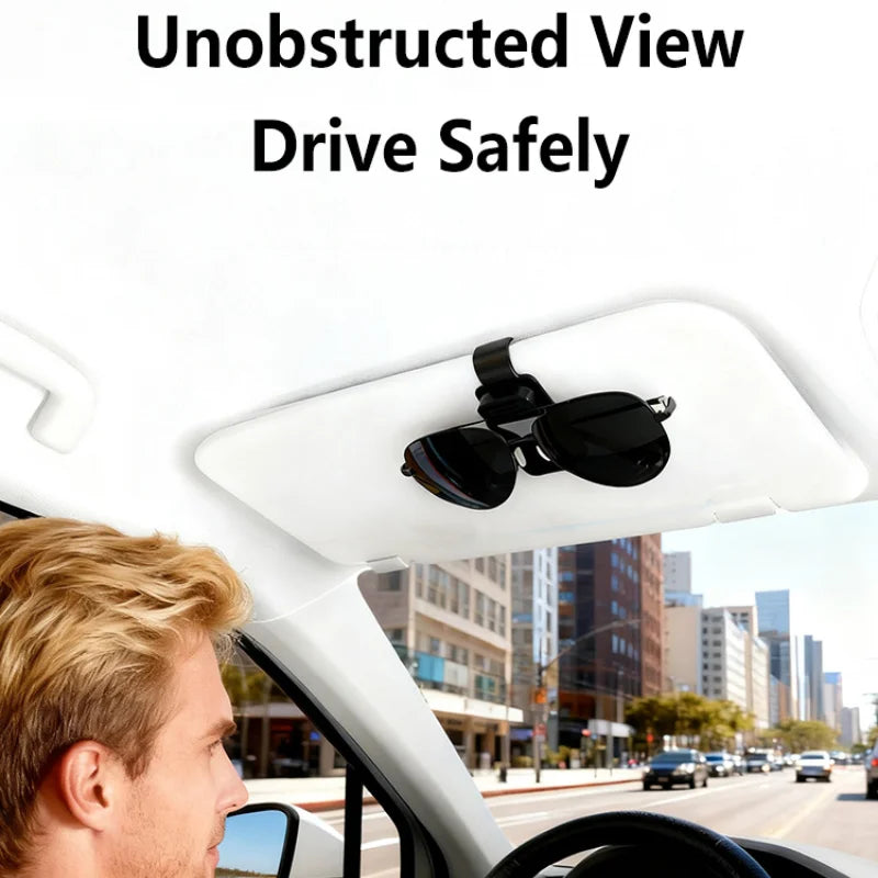Car Sun Visor Sunglasses Clip Holder & Card Organizer Car Visor Organizer Nixie