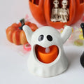 Halloween LED Electronic Candle Lights – Spooky Décor Pair