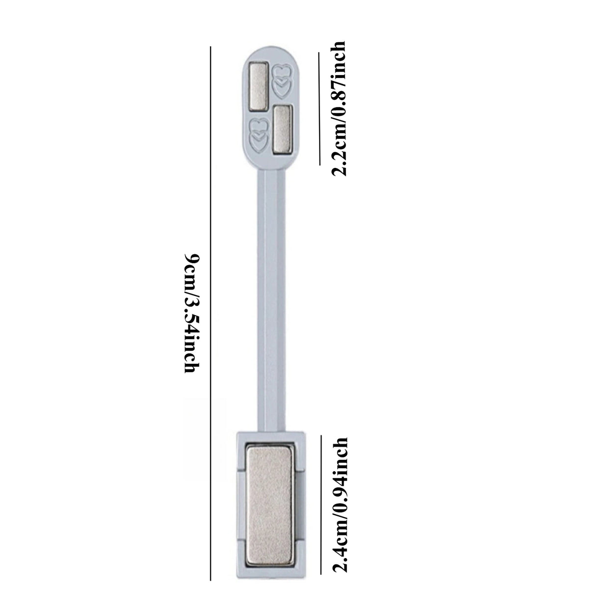 Dual-Ended Nail Magnet for Cat Eye Gel Polish | Nixie Nail Art Magnet Nixie Light Grey