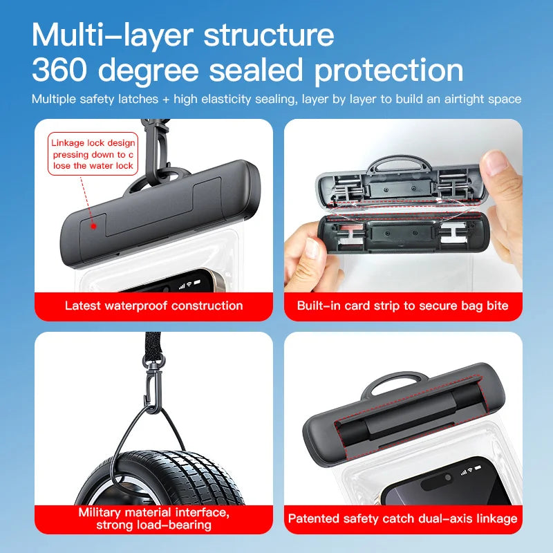 Rocoren Waterproof Phone Case Bag – Universal iPhone & Samsung Waterproof Phone Case Nixie