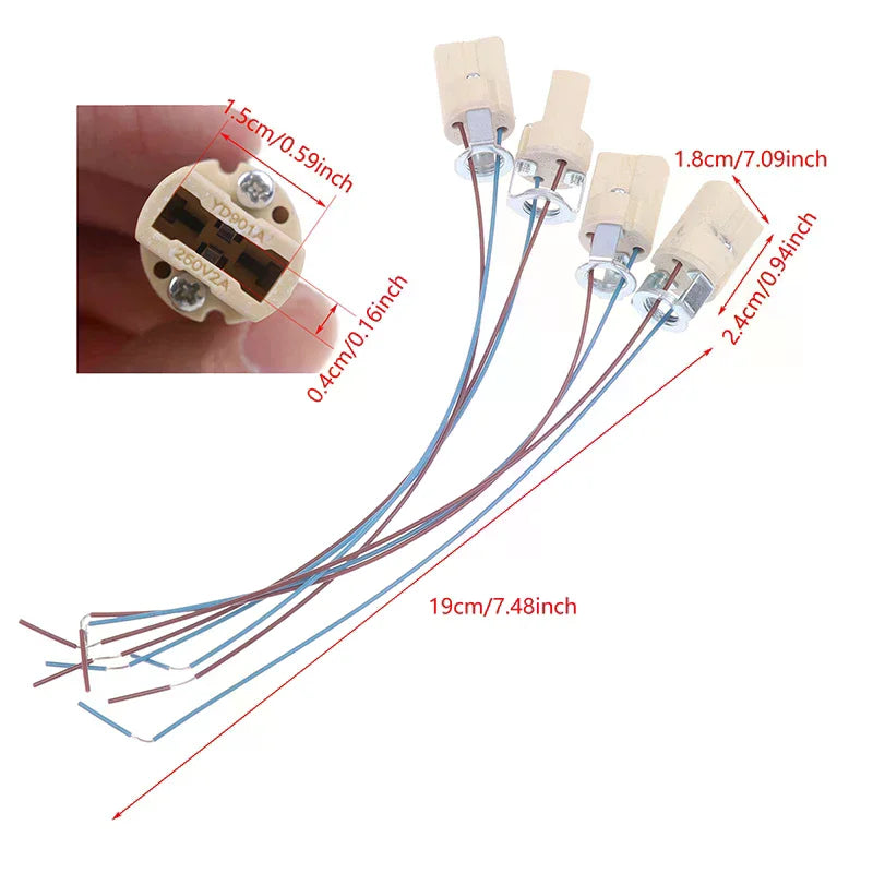 G9 Ceramic Bulb Socket Holder 10/20 Pack – LED & Halogen