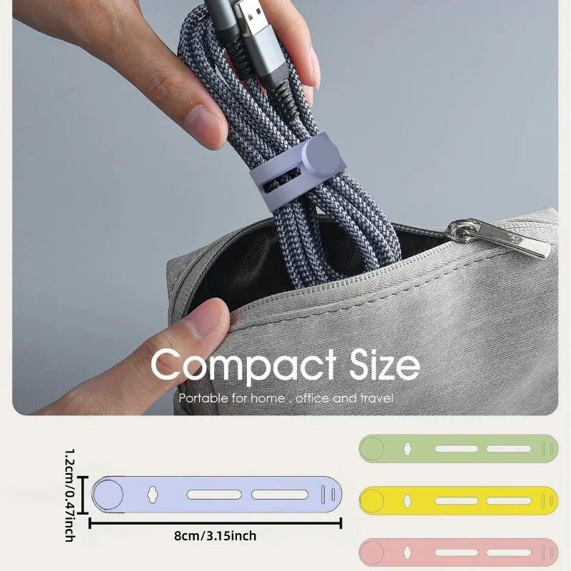 Portable Cable Organizer for Charging & Headphone Cables (5/10pk) Cable Organizer Nixie