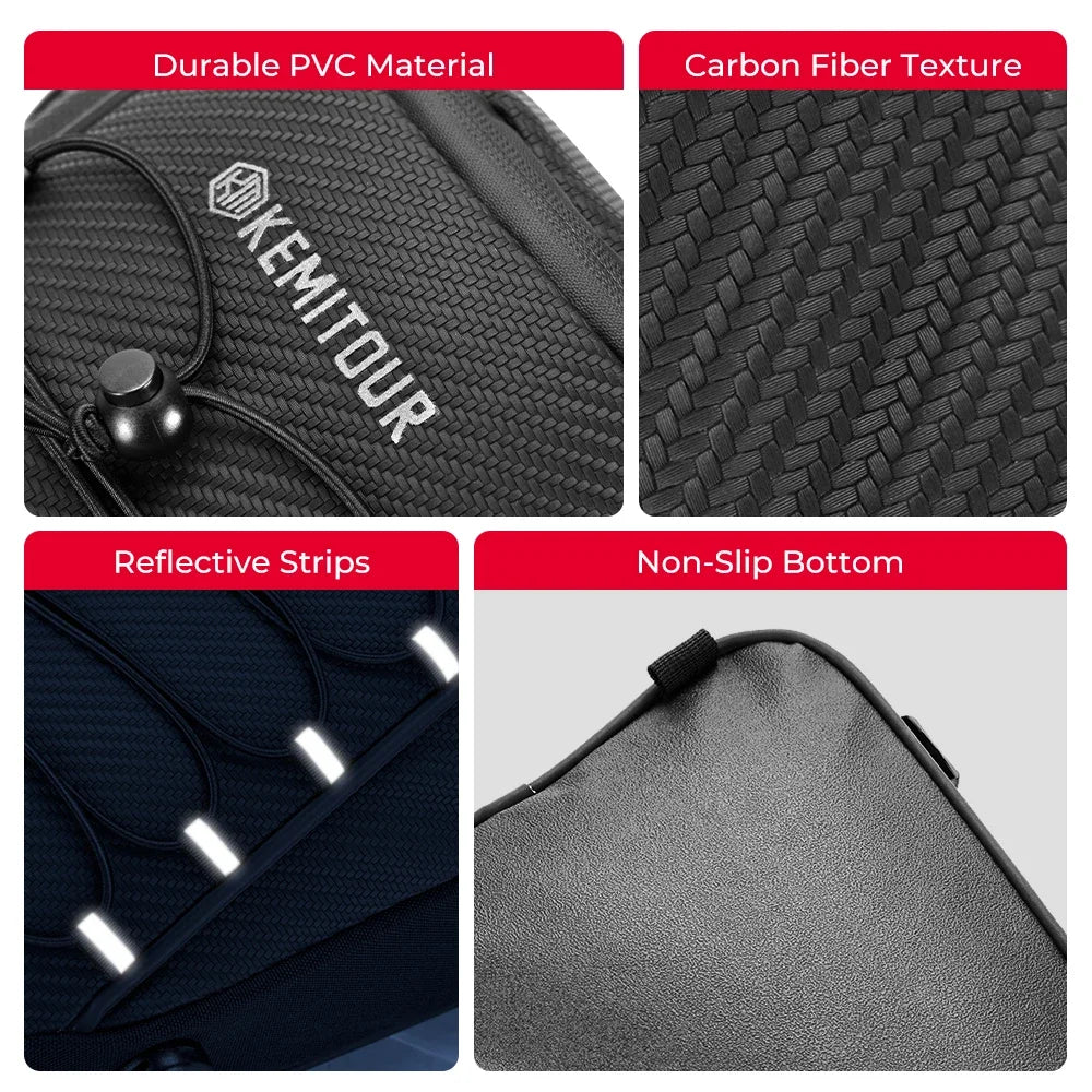 KEMITOUR Waterproof Motorcycle Tail Bag | PVC Rear Seat Bag Motorcycle Tail Bag Nixie