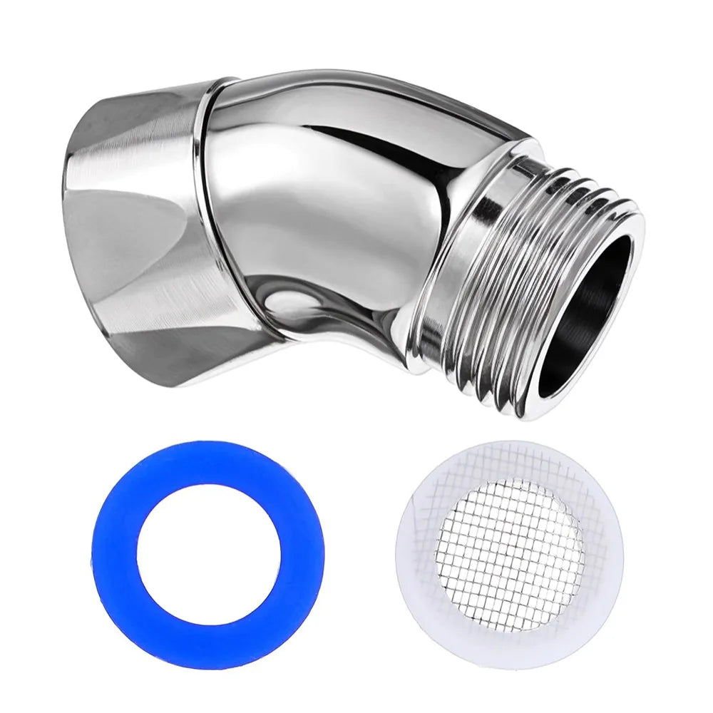 Copper 135° Shower Head Elbow Adapter | G1/2 Arm Extender Shower Arm Adapter Nixie WHITE