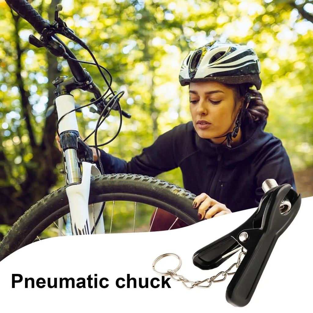 Tire Inflator Air Chuck – Multi-Use Bike Pump Nozzle Adapter Bike Pump Adapter Nixie