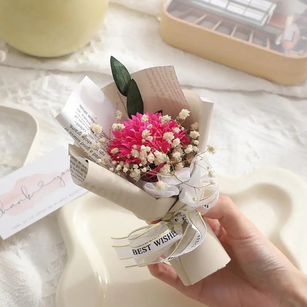 Mini Artificial Rose Bouquet – Handcrafted Fake Flowers Decor Artificial Flower Bouquet Nixie