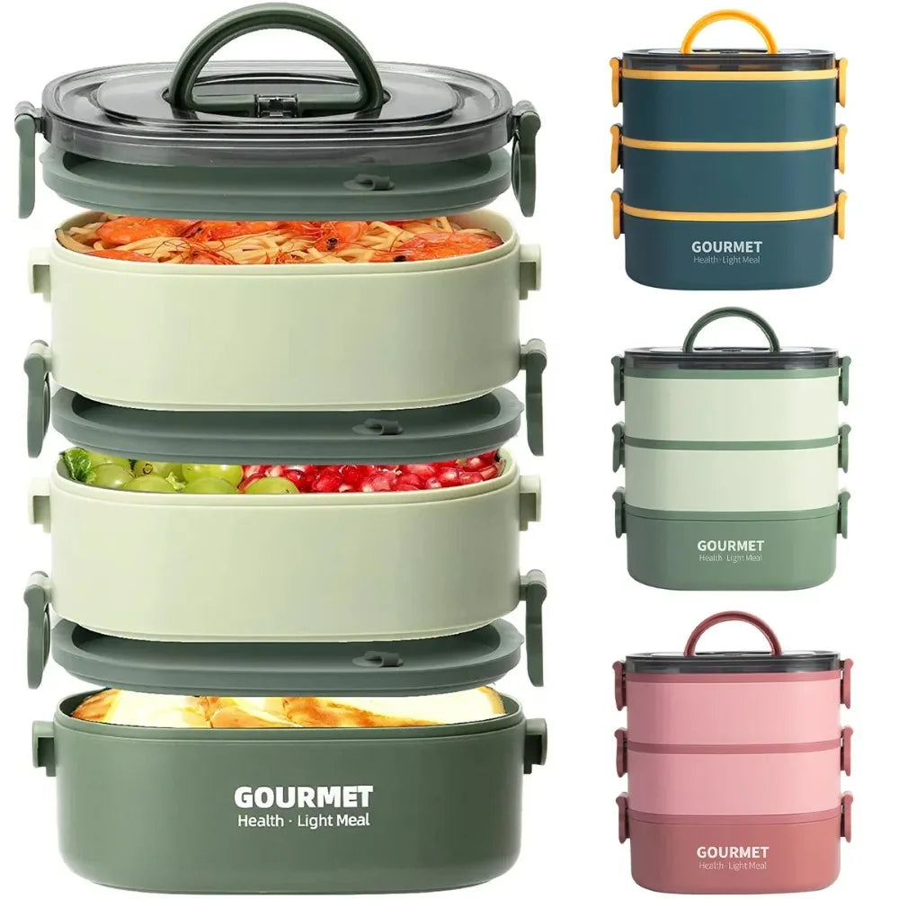 Multi-Layer Lunch Box Large Capacity Microwave Safe Container