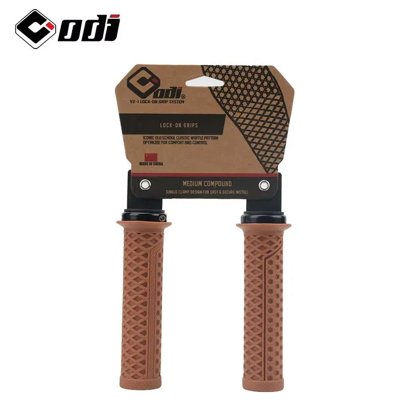 ODI Silicone MTB Bike Handlebar Grips – BMX & Folding Bike Bike Handlebar Grips Nixie VS21-Brown
