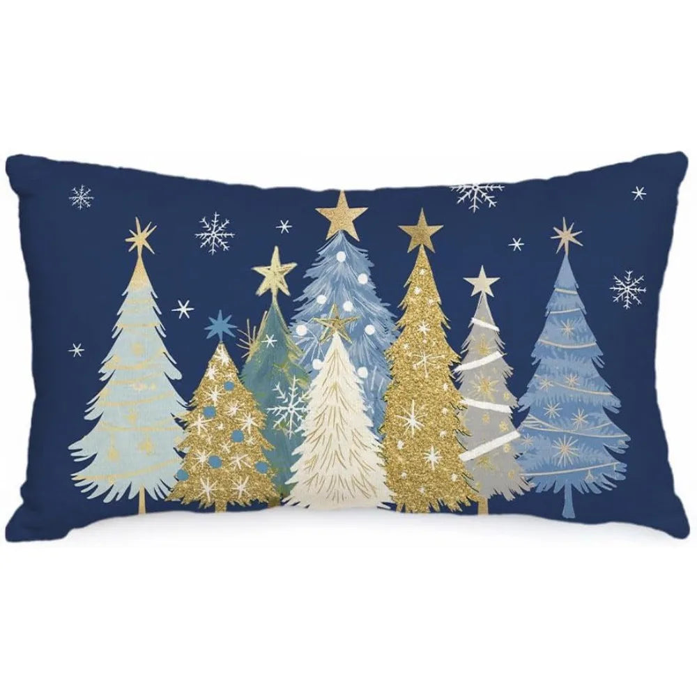 Christmas Tree Pillow Cover – Festive Xmas Cushion Cover