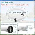 Pool Pump Filter Hose 59" Quick-Connect Sand Tank Replacement Pool Filter Hose Nixie 150cm