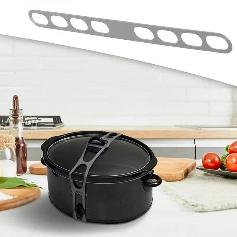 54cm Reusable Silicone Elastic Lid Strap | Universal Pot Lid Hold
