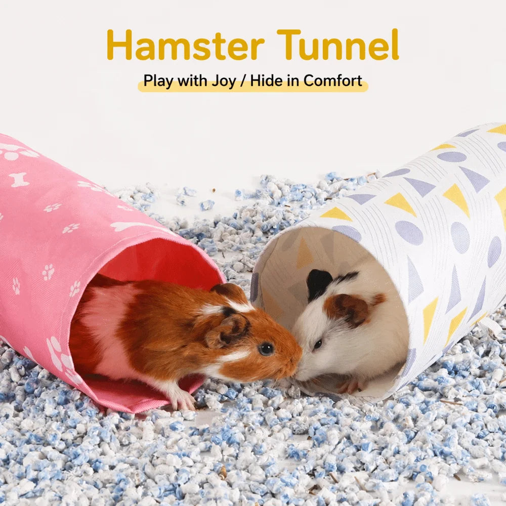 Guinea Pig Tunnel Hideout Toy – Breathable Small Pet Shelter Small Pet Tunnel Toy Nixie