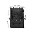 KEMIMOTO UTV Pet Seat Pad 1680D Waterproof | Polaris Can-Am UTV Pet Seat Pad Nixie Black