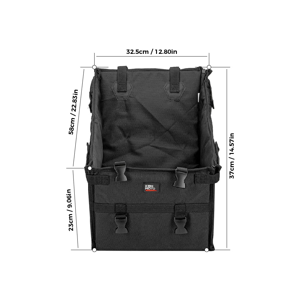 KEMIMOTO UTV Pet Seat Pad 1680D Waterproof | Polaris Can-Am UTV Pet Seat Pad Nixie Black