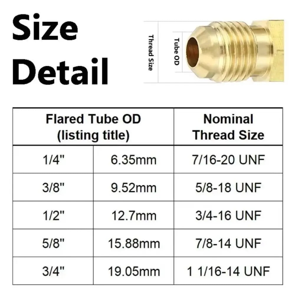 Brass Male-to-Male Pipe Fitting | 45° Flare Gas Adapter 1/4"–3/4" Brass Pipe Fitting Nixie