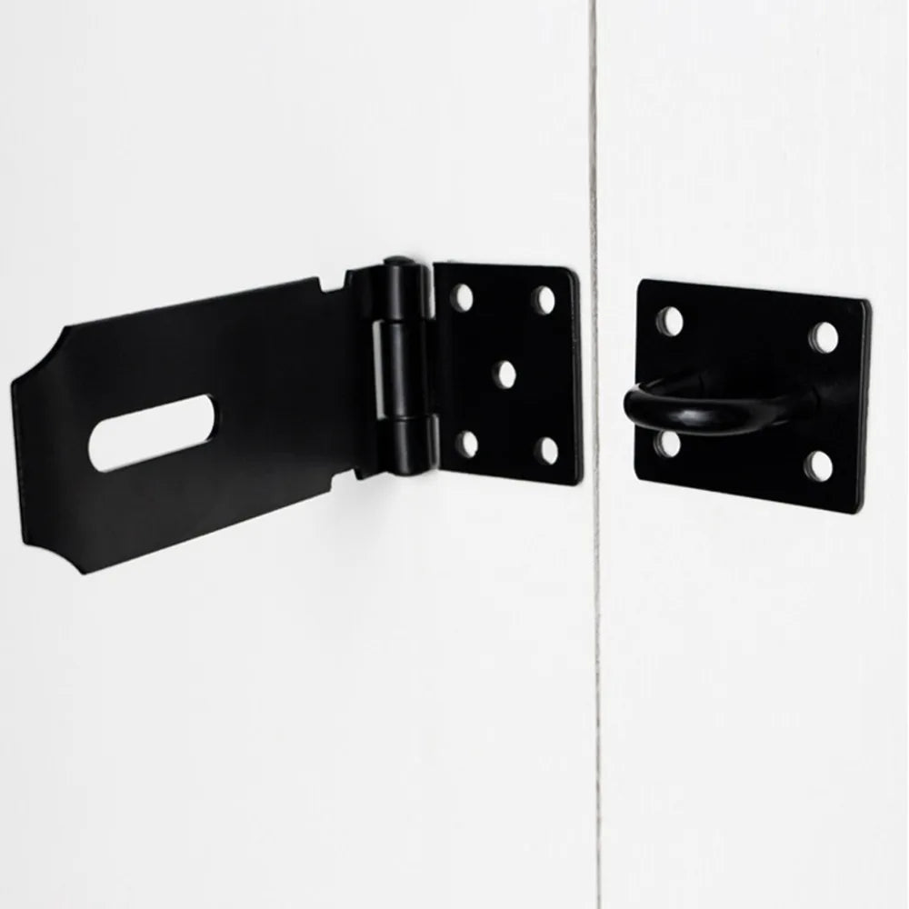 Heavy Duty 4-Inch Stainless Steel Door Hasp Latch | 180° Lock Door Hasp Latch Nixie
