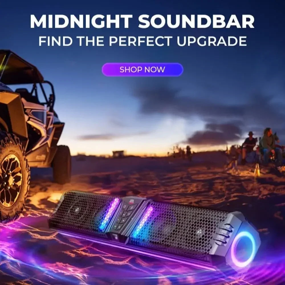 32" UTV Sound Bar IP66 Waterproof Bluetooth RGB – Fits ATV Roll Bar UTV Sound Bar Nixie