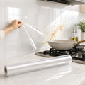 45cm Transparent Kitchen Wall Protector Static Film | Oil-Proof Kitchen Wall Protector Nixie 1PCS 45cmX5m