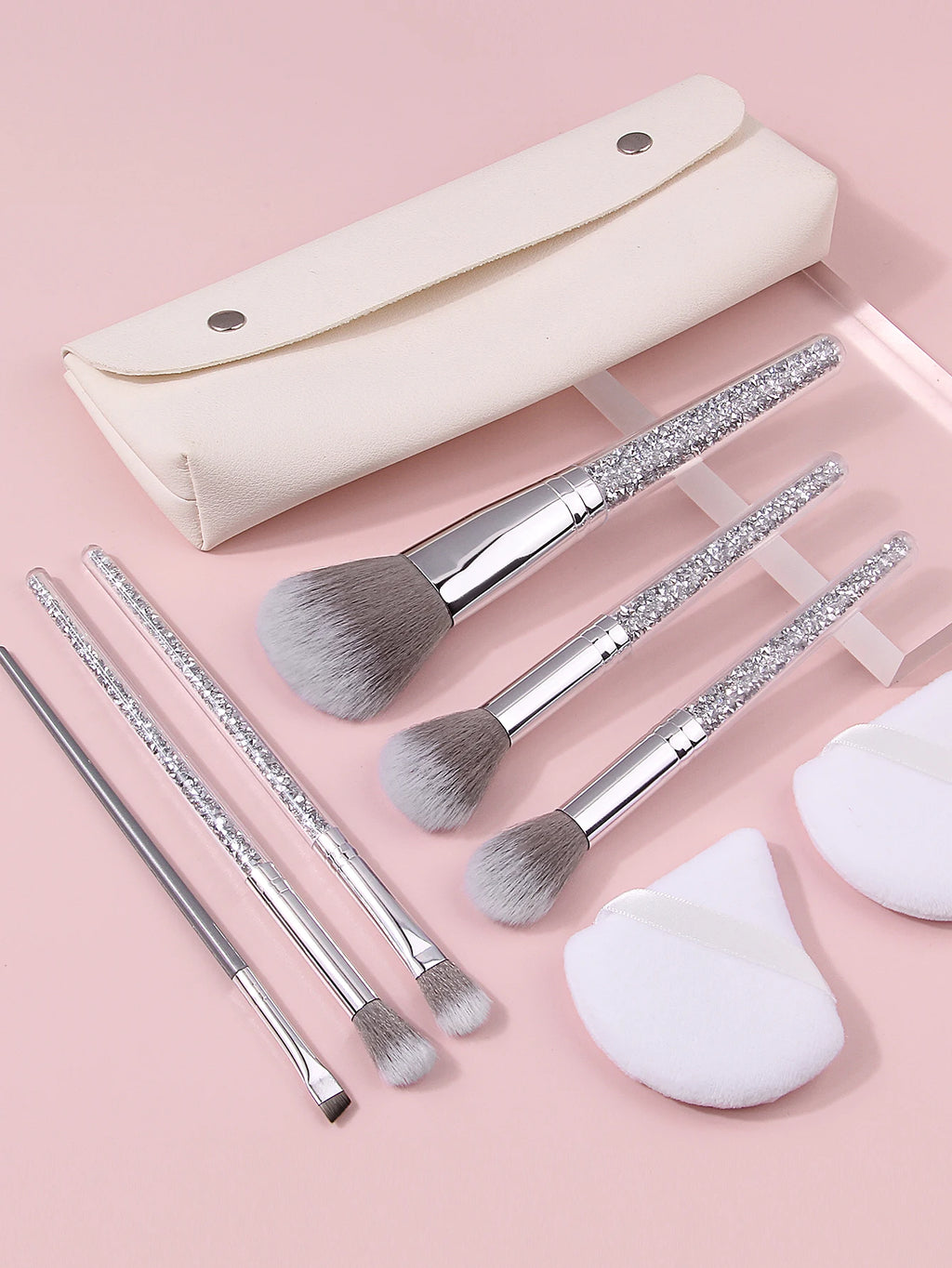 9-Piece Soft Makeup Brush Set – Foundation & Eyeshadow Blending Makeup Brush Set Nixie