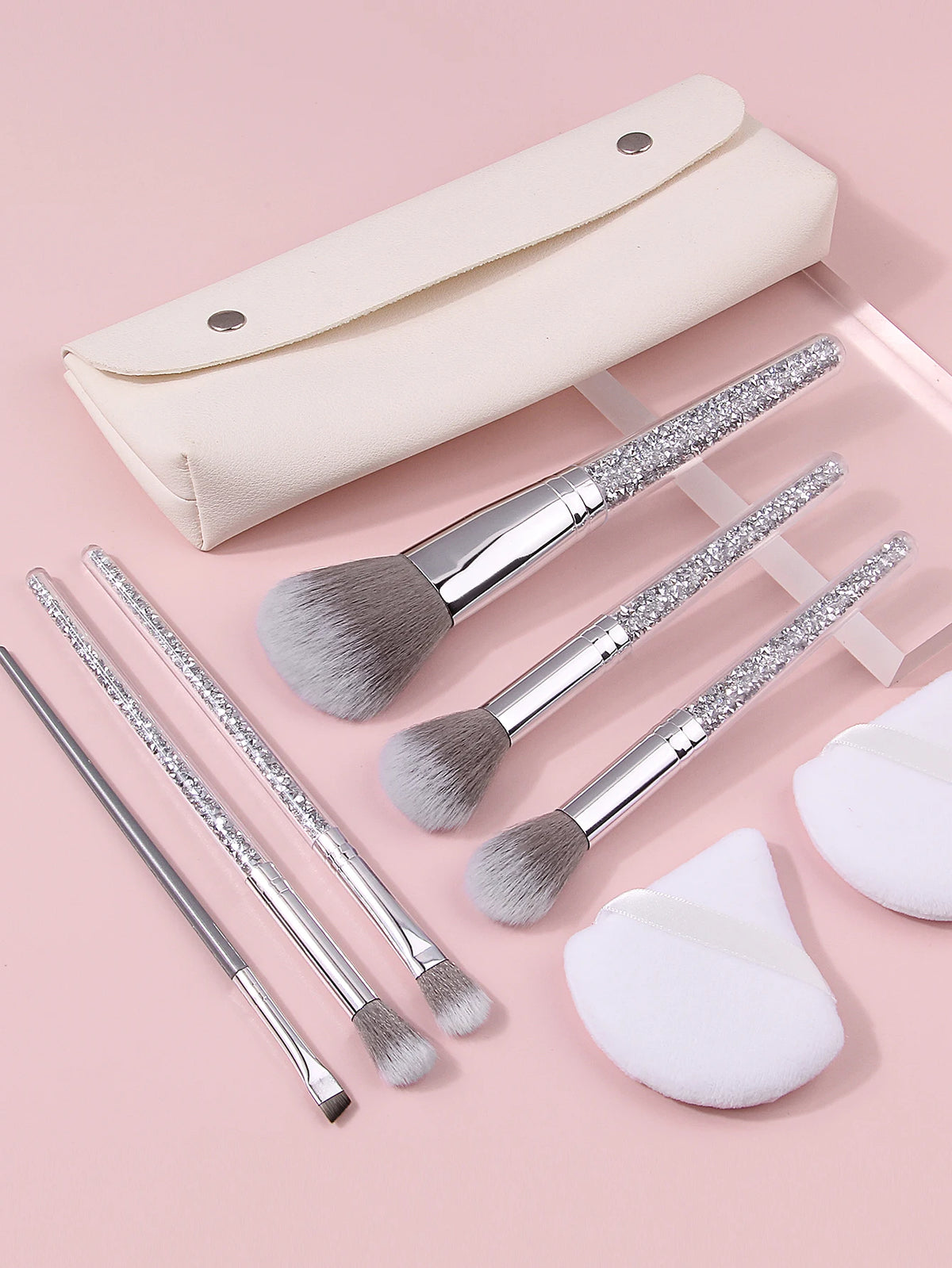 9-Piece Soft Makeup Brush Set – Foundation & Eyeshadow Blending Makeup Brush Set Nixie